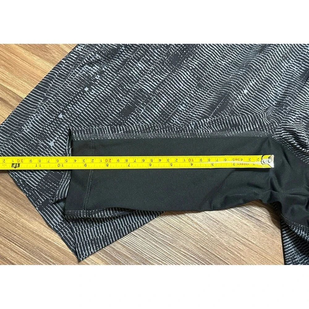 Lululemon T.H.E Compression Lined Shorts Black Abstract Print Athletic Men Sz M